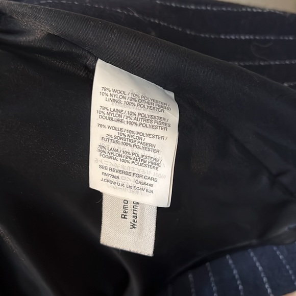 J Crew Pinstripe Wool Coat - Picture 6 of 6